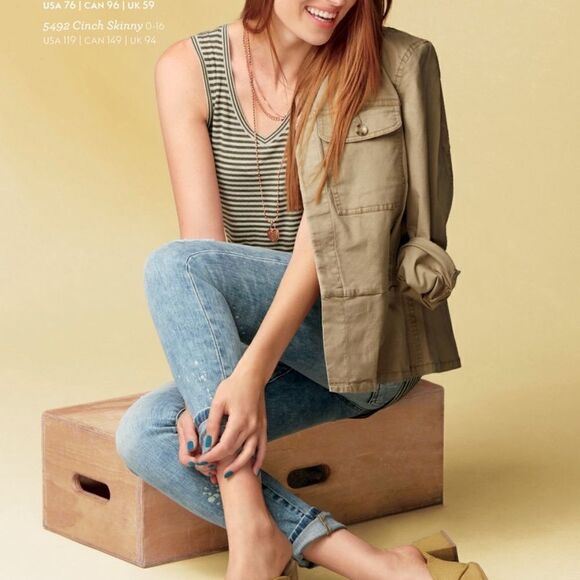 CAbi Striped Surf Tank Size Small - Picture 3 of 6